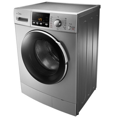 美的(Midea) MG80-1213EDS 8公斤 滚筒洗衣机(银色) 15分智能快洗 变频节能