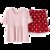 南极人睡衣女夏季纯棉薄款短袖短裤宽松卡通印花可爱家居服套装女(白色波点套装2279 XXL)第5张高清大图