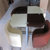 【京好】钢化玻璃餐桌餐椅套装 现代简约环保一桌四椅五件套组合 咖啡茶馆商业桌A146(咖啡米白 用不锈钢支架)第5张高清大图