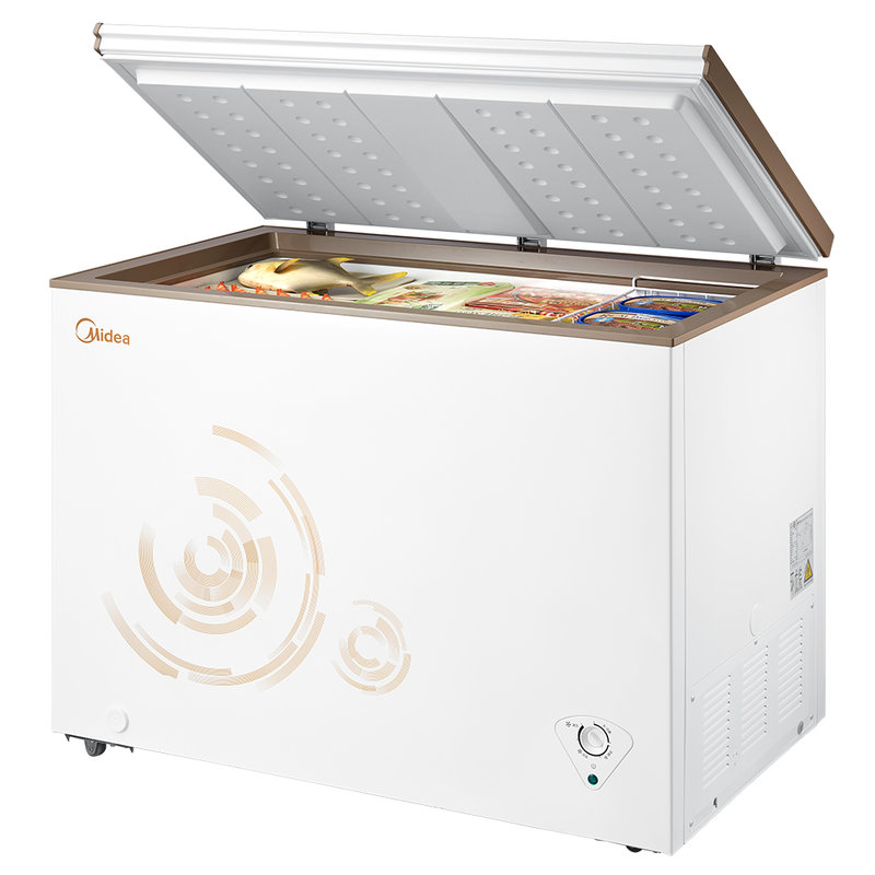 美的midea301升商用冰柜卧式大冷冻柜冷藏冷冻转换柜大冷冻变温冷柜