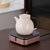 德茗堂电陶炉煮茶炉 猫眼二代小型家用静音煮茶器玻璃茶壶电陶炉(猫眼二代【玫瑰金】)第8张高清大图