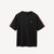HLA/海澜之家圆领短袖T恤宽松舒适休闲短t男HNTBJ2R221A(黑色 XL)第3张高清大图