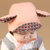 milkyfriends春秋款宝宝帽男女儿童翻边帽可爱兔耳胎儿帽婴儿帽(粉红色 均码（46-48CM）)第3张高清大图