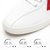飞跃小白鞋男款2021春新款全超纤皮皮鞋韩版运动鞋板鞋男士休闲鞋(656白红蓝 39)第5张高清大图
