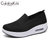 CaldiceKris（中国CK）新款飞织网面透气休闲一脚蹬懒人女鞋CK-X869(浅灰色 35)第2张高清大图