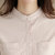 Mistletoe2017新款衬衫女 小清新纯棉长袖打底衬衣(粉红色 S)第5张高清大图