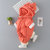 小马蒙奇18冬款可爱木耳边纯色连帽加绒连体衣婴幼儿棉哈衣(90 橙色)第4张高清大图