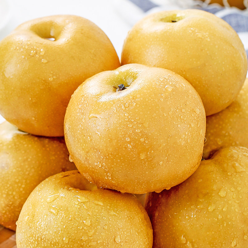 山东莱阳南水梨5斤装脆甜冰糖梨子水果新鲜水果汁多味甜净重49斤单果