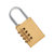 苏识 BC284 黄铜密码锁挂锁 （计价单位：个） 黄色第3张高清大图