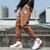 筑恒丰 男款 2020春季新款嘻哈风街头休闲裤G911(棕色 L)第2张高清大图