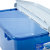茶花车用收纳箱 折叠盖子塑料储物箱有盖衣服玩具内衣收纳盒2832(蓝色)第2张高清大图