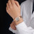 天梭(TISSOT)瑞士手表 弗拉明戈系列石英机芯 玫瑰金钢带女表女士商务T094.210.33.111.01(玫瑰金色)第5张高清大图