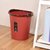 垃圾桶家用无盖大号客厅卧室厨房卫生间办公室纸篓(中国红（买一送一再送垃圾袋） 7升（偏小）)第6张高清大图