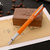 毕加索（PIMIO）916马拉加铱金笔8色可选土豪金钢笔1.0MM美工笔商务墨水笔礼盒(橙色钢笔)第3张高清大图