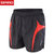 spiro 夏季运动短裤男女薄款跑步速干透气型健身三分裤S183X(黑色/红色 XL)第4张高清大图