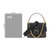 蔻驰 COACH 奢侈品 女士专柜款BEAT系列黑色拼色涂层帆布配皮手提单肩斜挎包 4594 B4SI1(黑色)第5张高清大图