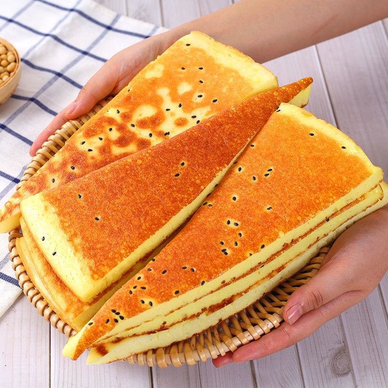 无蔗糖杂粮饼东北烤米糕现木糖醇糕点大饼营养低糖低脂有糖粗粮饼3斤