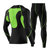 男士速干紧身衣套装长袖跑步压缩服弹力马拉松运动健身服tp1332(黑绿色 5XL)第5张高清大图