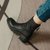 SUNTEK欧洲站冬2021新款黑色女鞋中跟圆头粗跟马丁靴厚底后拉链短靴(39 黑色单里)第5张高清大图