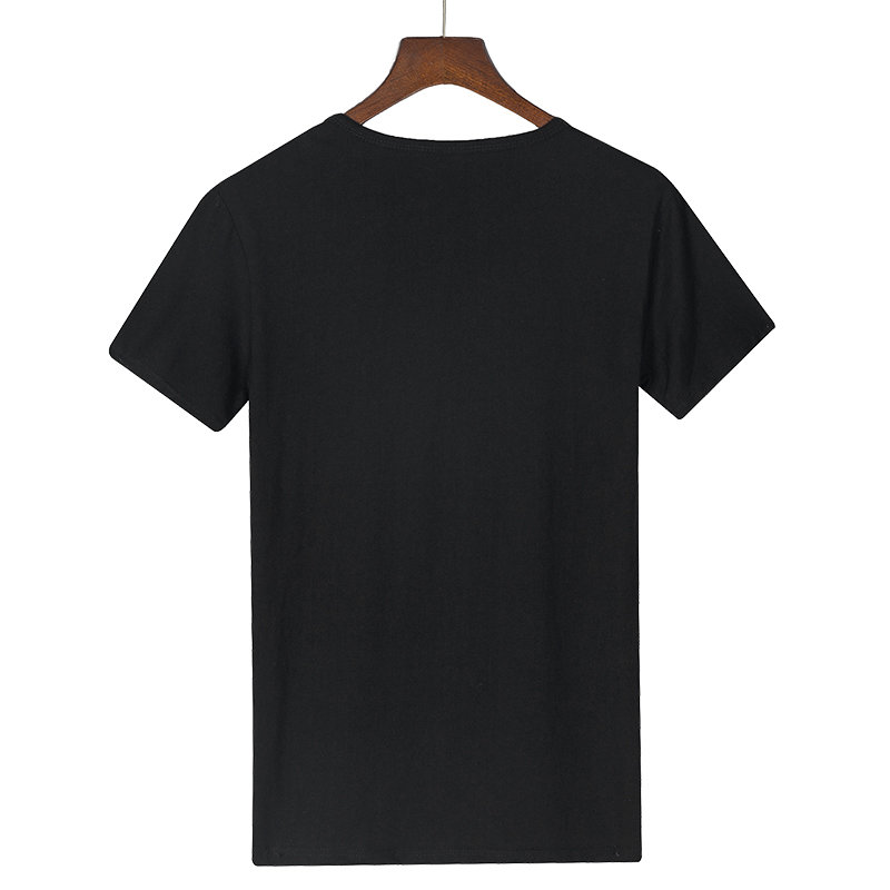 魏冉2018夏季款t恤男短袖修身体恤半袖男士打底衫黑色xxxl