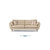 TIMI天米 北欧沙发 现代简约沙发 皮艺沙发组合 单人双人三人沙发 客厅沙发组合(米色 三人位沙发)第5张高清大图