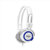 硕美科 声籁(Salar) V88 头带式线控耳麦 带话筒(白蓝)第3张高清大图