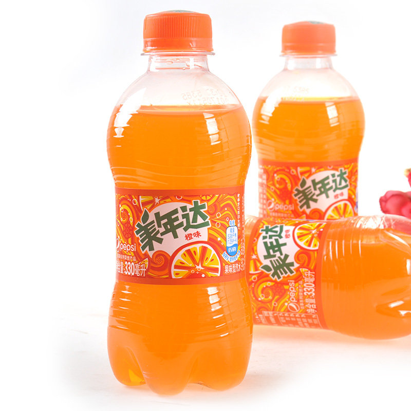 碳酸汽水饮料330ml6罐12罐细罐胖罐mini瓶装多口味可选包装随机美年达