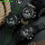 三达SANDA新款运动手表男表双显电子表时尚多功能运动休闲复古腕表SD-742(黑蓝)第2张高清大图