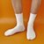 5双日系韩版纯色长袜子男女学生运动中筒袜学院风简约百搭网红(黑色五双WX09)第5张高清大图