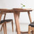 天米 TIMI 北欧白橡实木餐桌椅 1.4米餐厅家具 现代简约创意饭桌组合(原木色 1.4米餐桌+4把黑色PU凳面Z椅)第4张高清大图
