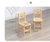 宏图景时实木儿童椅子幼儿园座椅凳HTJS-Y036(原木色 550*300*300mm)第5张高清大图