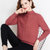 女式时尚针织毛衣9524(粉红色 均码)第4张高清大图