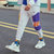 锐克UCAN夏季男士休闲运动套装薄款透气健身束脚九分裤工装长裤(蓝灰 M)第10张高清大图
