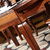 品尚美家 全实木餐桌餐椅套装 折叠伸缩餐台餐桌椅组合金丝檀实木家具805(单桌)第4张高清大图