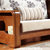 品尚美家 实木沙发组合中式实木家具客厅休闲布艺沙发(茶几)第4张高清大图