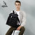 澳洲袋鼠男士双肩包背包帆布青年休闲大容量旅行包书包健身包男(黑色)第2张高清大图
