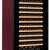 西伯仑 XL-168智能恒温红酒柜 茶叶柜 冷藏柜 冰吧展示柜 展架红木纹实木层架(红色暗拉手展架)第5张高清大图