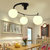 迪开尔创意个性灯具螺旋状咖啡厅餐饮酒吧台黑色铁艺客厅卧室灯(3个灯头)第4张高清大图