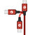 CHOSEAL/秋叶原 Type-C手机数据充电线数据传输线接头线USB充电器电源线 1米 红色 QS6801RT1第3张高清大图