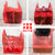 密舍尔 红色背心袋子 手拎袋 保鲜袋 食品级 90条(90条*1包)第2张高清大图