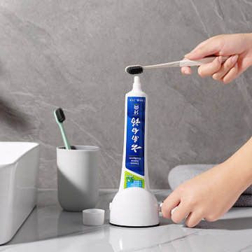 家居懒人挤牙膏器卫生间手动洗面奶挤压器浴室创意挤牙膏夹(白色1)