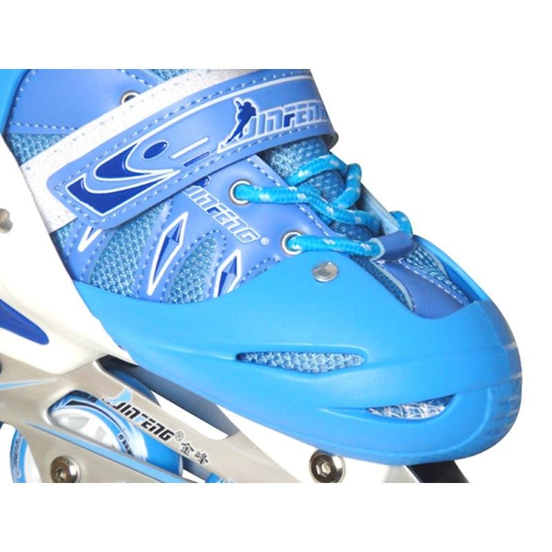 金峰gf-133d-1单闪伸缩轮滑鞋(浅蓝色)(m号)