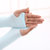 夏季韩版冰丝冰袖女士防晒袖套男士户外骑行针织手臂套袖（3双装）(浅紫色 露指款（盒装）)第4张高清大图