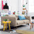 爱菲利娅 北欧布艺沙发小户型三人组合日式单人沙发可拆洗双人创意沙发(定制颜色 定制尺寸)第3张高清大图