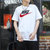 Nike耐克短袖男装 夏季新款运动服健身训练服休闲服圆领半袖透气T恤AR5005-100(白色 M)第3张高清大图