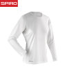 Spiro 运动长袖T恤女户外跑步速干运动衣长袖S254F(白色 XS)