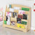华杭 书架幼儿书架幼儿园用书架置物架 HH-SG450(黄色 木质)第4张高清大图