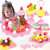【彼优比】儿童过家家玩具水果蛋糕玩具切切乐水果蛋糕玩具套装儿童玩具(86件蓝)第3张高清大图