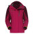 *探路者冬季女子三合一套绒冲锋衣 防风防水冲锋衣TAWC92889(艳紫)第4张高清大图