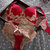 维多利亚玛丽莎本命年红色结婚内衣女无钢圈性感蕾丝聚拢文胸套装(肤色 36/80A)第3张高清大图